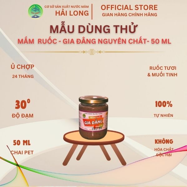 1 chai MR- 50ml mắm ruốc Gia đẳng Thượng hạng