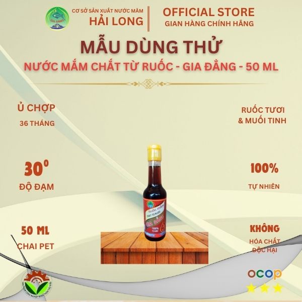 1 chai NM RUỐC- 50ml Nước mắm chắt từ ruốc