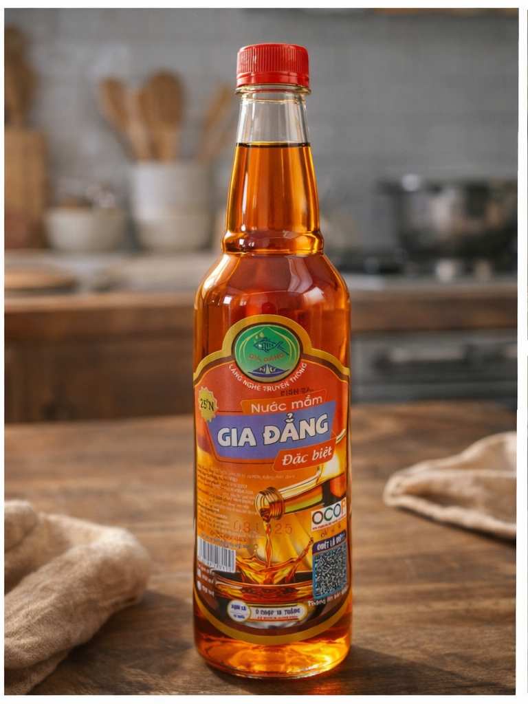 màu hổ phách nước mắm cao đạm