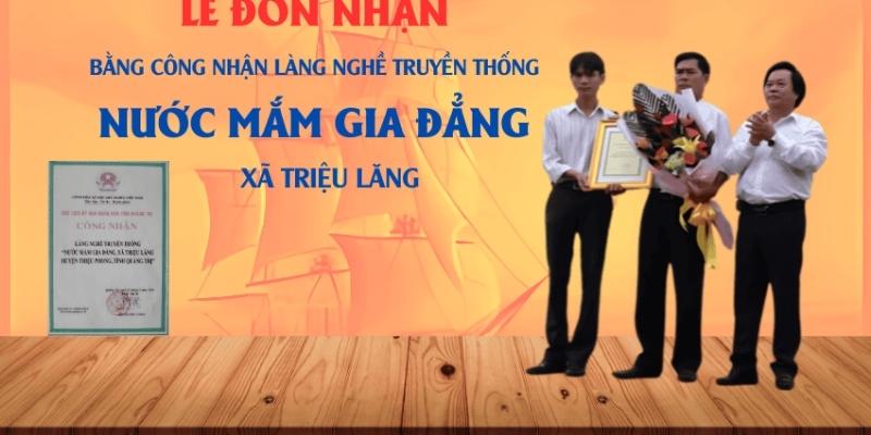 Làng nghề nước mắm gia đẳng đón nhận bằng công nhận