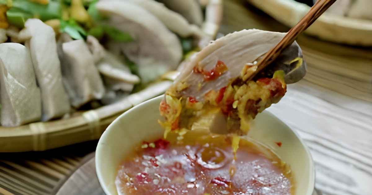 cach lam nuoc mam gung cham thit vit luoc ngon