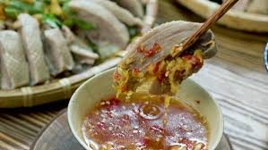 cach lam nuoc mam gung cham thit vit luoc ngon