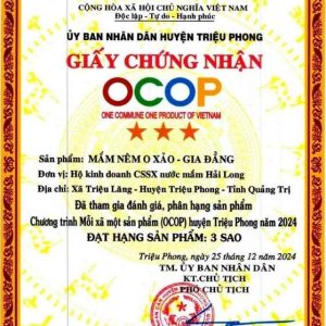 mắm nêm ocop quảng trị- mắm nêm o xảo gia đẳng