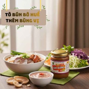 nấu bún bò huế với mắm ruốc gia đẳng